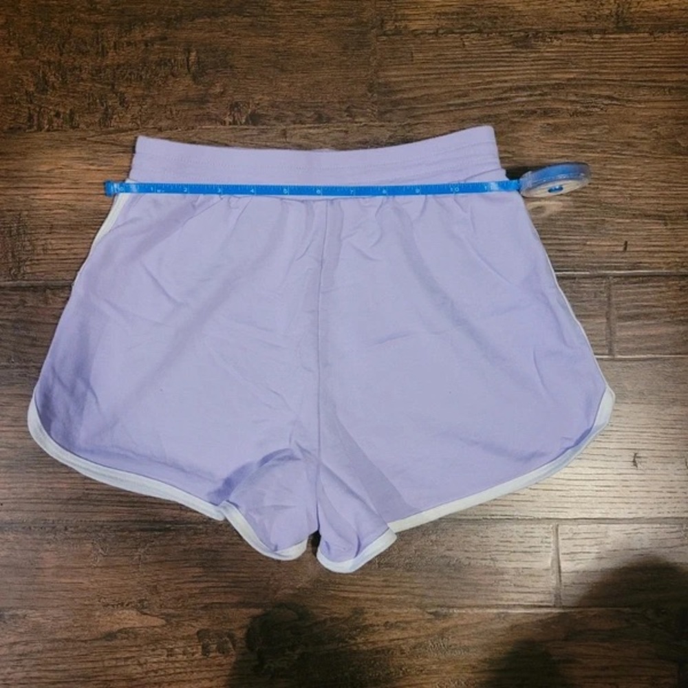 No Boundaries Lavender Running Shorts with White Trim - Picture 4 of 4